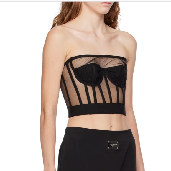 Dolce & Gabbana sheer silk blend corset - Picture 2 of 8